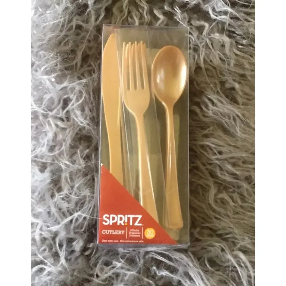 Spritz 30 count Cutlery Gold Silverware